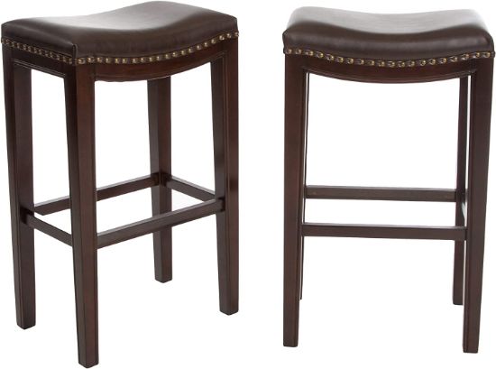 Picture of Christopher Knight Home Avondale Backless Bar Stools, 2-Pcs Set, Brown