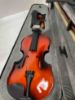 Picture of Eastar 1/4 Violin Set Fiddle for Beginners with Hard Case, Rosin, Shoulder Rest, Bow, and Extra Strings (Imprinted Finger Guide on Fingerboard)， EVA-3