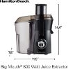 Picture of Hamilton Beach 67601A Juicer Machine, Big Mouth Large 3” Feed Chute For Whole Fruits And Vegetables, Easy To Clean, Centrifugal Extractor, Bpa Free, 800w Motor, Black 