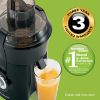 Picture of Hamilton Beach Juicer Machine, Big Mouth Large 3” Feed Chute For Whole Fruits And Vegetables, Easy To Clean, Centrifugal Extractor, Bpa Free, 800w Motor, Black 