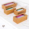 Picture of Seville Classics Bamboo Bag Storage Organizer, Set of 4