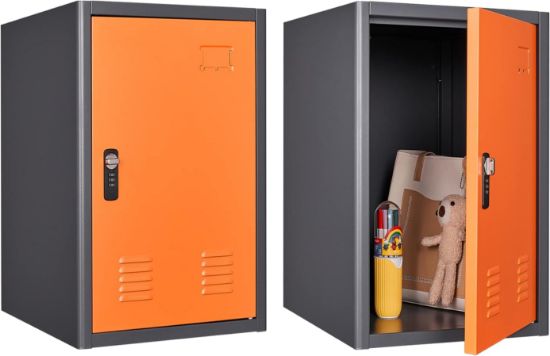 Picture of KAER Locker Storage Cabinet,Lockable Storage Cabinet,Metal Locker Storage Cabinet With1 Doors, 19.6" H Cabinet Organizer, for School, Office, Home,Preschool,Garage,Storage Room- Assembly Required