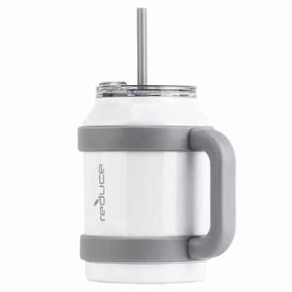 Picture of Reduce 50 oz Mug Tumbler with Handle and Straw - Stainless Steel with Sip-It-Your-Way Lid - Keeps Water Cold up to 36 Hours - Sweat Proof, Dishwasher Safe, BPA Frees Mild 