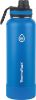 Picture of Thermo flask Stainless Steel 40-Ounce Water Bottle with Spout Lid and Bumper (Blue/Black), 2-Count
