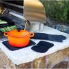 Picture of Gourmet Classics 5-Piece Grilling & Kitchen Set with Silicone 2 Oven Mitts, 2 Grabbers & 1 Trivet
