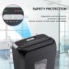 Picture of Bonsaii Paper Shredder for Home Use,6-Sheet Crosscut Paper and Credit Card Shredder for Home Office