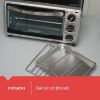 Picture of BLACK+DECKER 4-Slice Convection Oven, Stainless Steel, Curved Interior fits a 9 Inch Pizza