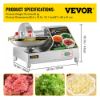 Picture of VEVOR Commercial 10L Multifunction Meat Bowl Cutter Mixer 400-Watt Buffalo Chopper Stainless Steel Meat Grinder