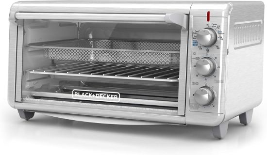 Picture of BLACK+DECKER TO3265XSSD Extra Wide Crisp ‘N Bake Air Fry Toaster Oven, Silver