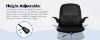 Picture of Primy Drafting Chair Tall Office Chair with Flip-up Armrests Executive Ergonomic Computer Standing Desk Chair with Lumbar Support and Adjustable Footrest Ring (Black)