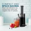 Picture of Elite Gourmet EJX600 Compact Small Space-Saving Masticating Slow Juicer, Cold Press Juice Extractor16 Oz Juice Cup