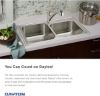 Picture of Elkay Dayton D233191 Equal Double Bowl Drop-in Stainless Steel Sink 33 x 19 x 6.4375"