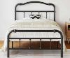 Picture of FDLOGW Twin Size Bed Frame with Headboard and Footboard, 14 Inch High, No Box Spring Needed Heavy Duty Metal Platform Bedframe, Noise Free