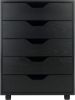 Picture of Winsome Halifax Storage/Organization, 5 drawer, Black