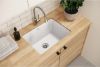 Picture of Elkay Quartz Classic ELGU251912PDWH0 White Single Bowl Undermount Laundry Sink with Perfect Drain