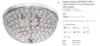 Picture of Elegant Designs 2 Light Polished Chrome Ceiling Light with Crystals -AEFM0001-CHM