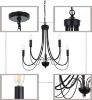 Picture of MELUCEE 5-Light French Country Chandelier