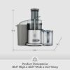 Picture of Breville Juice Fountain Plus Juicer, Brushed Stainless Steel, JE98XL