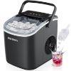 Picture of EUHOMY Countertop Ice Maker Machine with Handle, 26lbs in 24Hrs, 9 Ice Cubes Ready in 6 Mins, Auto-Cleaning