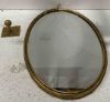 Picture of Creative Co-Op Framed Oval Wall Mirror with Hanging Bracket