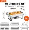Picture of VEVOR Chafing Dish Buffet Set, 2 Packs, Silver