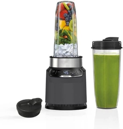 Picture of Ninja Nutri Pro Compact Personal Blender, with (2) 32-oz. To-Go Cups & Spout Lids, dark Gray 