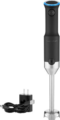 Picture of Chefman Cordless Power Portable Immersion Blender, Ice Crushing Power with One-Touch Speed Control, USB Charging