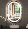 Picture of DIDIDADA 24 x 16 Inch Bathroom Oval LED Vanity Mirror with Lights 