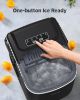 Picture of Silonn Countertop Ice Maker, 9 Cubes Ready in 6 Mins, 26lbs in 24Hrs, Self-Cleaning Ice Machine