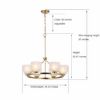 Picture of allen + roth Blidge 6-Light Brushed Gold Traditional Dry rated Chandelier
