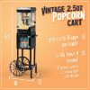 Picture of Nostalgia 2.5 oz Popcorn and Concession Cart with 5-Quart Bowl, Makes 10 Cups, 45 in Tall, Black,