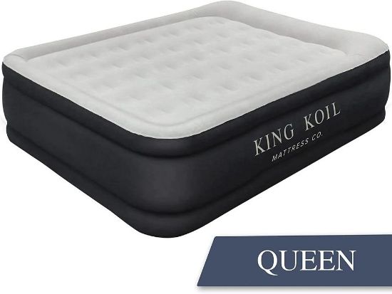 Picture of King Koil Luxury Air Mattress Queen with Built-in Pump for Home