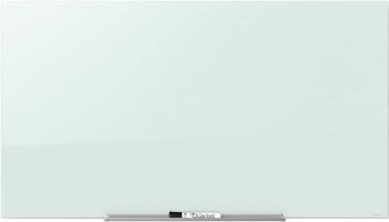 Picture of Quartet Magnetic Glass Dry Erase White Board, 50" x 28",  Horizontal Frameless