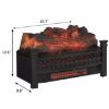 Picture of Style Selections 20.7-in W 5200-BTU Black Electric Fireplace Logs with Heater and Thermostat Remote Control Included