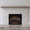 Picture of Style Selections 20.7-in W 5200-BTU Black Electric Fireplace Logs with Heater and Thermostat Remote Control Included