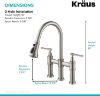 Picture of  Kraus Allyn 1.8 GPM Bridge Pull Down Kitchen Faucet