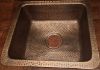 Picture of 15" Drop In Single Basin Copper Kitchen Sink