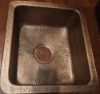Picture of 15" Drop In Single Basin Copper Kitchen Sink
