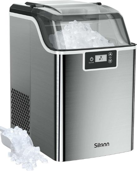 Picture of Silonn Nugget Ice Maker, Pebble Ice Maker , 44lbs of Ice Per Day Automatic Timer & Self-Cleaning