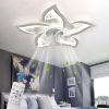 Picture of Jesskit 26.8" Chandelier Ceiling Fan with Lights, 3 Color Dimmable and 6 Speeds Remote Control