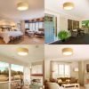 Picture of WINGBO 20" Modern 5-Light Flush Mount Ceiling Light Fixture with Fabric & Acrylic
