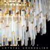 Picture of Aheylity Crystal Chandelier Lighting Modern Gold Chandeliers Pendant Ceiling Lights