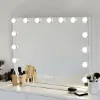 Picture of Hansong Large Hollywood Mirror with Lights, 15 Dimmable LED Bulbs for Dressing