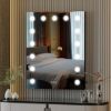 Picture of Hasipu Vanity Mirror with Lights, 18" x 23" LED Makeup Mirror with 15 Dimmable LED