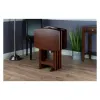 Picture of Winsome Lucca Snack Table, 22.83"W x 25.79"H x 15.67"D, Brown,Walnut