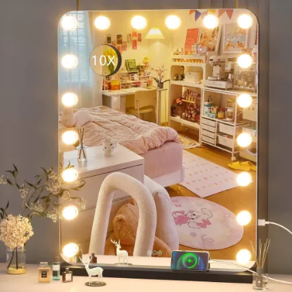 Picture of Hasipu 18 Bulbs  Hollywood Vanity Mirror with Lights