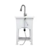 Picture of Project Source 24-in x 24-in 1-Basin White Freestanding Utility Tub with Drain with Faucet