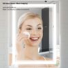 Picture of 36 in.L x 28 in.H  Vanity LED Lighted Mirror - Glass Anti-Fog Mirror Dimmable Lights