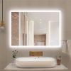 Picture of 36 in.L x 28 in.H  Vanity LED Lighted Mirror - Glass Anti-Fog Mirror Dimmable Lights