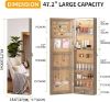 Picture of LVSOMT LED Full-Length Jewelry Mirror Cabinet 47.2", Wall/Door Armoire Organizer with Jewelry Storage